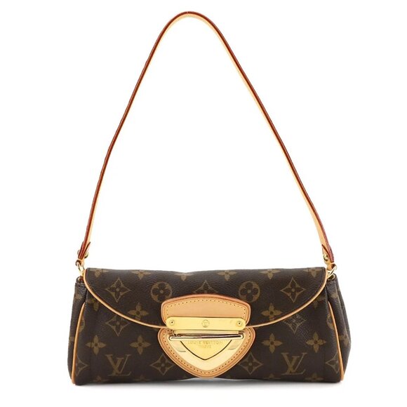 LOUIS VUITTON Monogram Pochette Beverly Shoulder Bag Brown M40122 Purse 90278690 - Picture 1 of 9